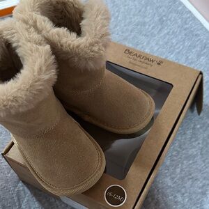 BearPaw Cozy Tan Infant Boots
